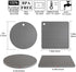 Silicone Trivet Mats, Silicone Pot Holders for Hot Pots and Pans, Heat Resistant Counter Mats for Tables, Countertops, Spoon Rest and Large Coaste...