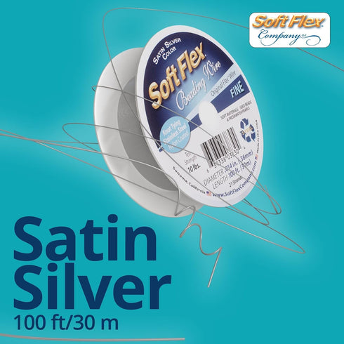 Soft Flex 21 Strand Beading Wire - Fine 0.14 Diameter - 100 Feet Design Wire...