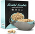 Pistachio Bowl By Elevated Essentials - Double Dish Serving Bowl with Shell Storage - Perfect for Fruit, Nuts, Candy & Snacks...
