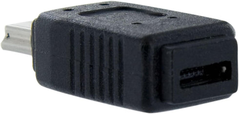 StarTech.com Micro USB to Mini USB 2.0 Adapter - Micro USB (f) to Mini USB (m) (UUSBMUSBFM) Black...