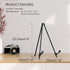 ARTIFY 14'' Tabletop Instant Display Easel, Black Steel Table Top Easels for Display, Tripod for Canvas, Paintings, Signs, Posters...