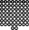 2" Round Number Stickers 1-58 Line Up Dots for Classroom Floor Stickers Number Spot Markers Stickers Black Number Labels for Storage Bins Desk Tab...