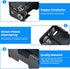 SDTC Tech 2-Set 8X 1.5V AA Battery Holder and I Type Snap Connector Kit 12 Volt Thicken Plastic Battery Case Box...