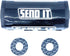 SEND IT Bar Pad with FREE DONUTS Handlebar DIrtbike ATV Crossbar (BLACK, SQUARE)...