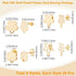 Beebeecraft 1 Box 80Pcs 4 Style Flower Stud Earring Findings 24K Gold Plated Flower Ear Studs with Loops Spring Earring Component for Mother’s Day...
