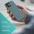 ORIbox Case Compatible with iPhone 12 pro max Case, Soft-Touch Finish of The Liquid Silicone Exterior Feels, Green...