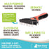 Raw Paws Undercoat Rake & Dematting Tool, 1 ct - 2-Side Undercoat Rake for Dogs & Cats - Dog Rake Brush for Shedding - Dematting Tool for Dogs - C...