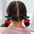 Car Rear View Mirror Hanging Accessory, Cute Cherry Car Accessories, Crochet Car Decor, Hand Knitted Car Mirror Hanger...