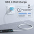 USB C Wall Charger, Miady 2 Pack 2.4A/5V Wall Charger Adapter Compatible for iPhone 14/14 Pro Max/13/13Pro/12/12 Pro, iPad AirPods Pro and More (C...