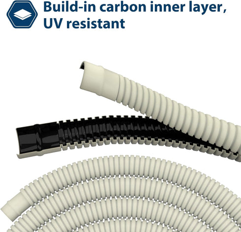 AC Water Drain Hose Flexible for Universal Ductless Mini-Split Air Conditioner Heat Pump System (26ft)...