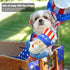 Vehomy 4th of July Dog Toy Independence Day Dog Squeaky Toy for Aggressive Chewers Uncle Sam Dog Plush Toy Pet Dog Tug of War Toy Pet Interactive ...