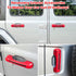 E-cowlboy Door Handle Inserts Cover Trim+Tailgate Handle Cover for 2018-2024 Jeep Wrangler JL JLU Sports Sahara Freedom Rubicon Unlimited Gladiato...