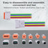 2Pack 3-Pin Waterproof DT Connector Male and Female Wire Connectors with 16AWG 105? 600V Wires and Heat Shrink Tubes, Applicable for Automotive El...