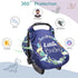 Car Seat Covers for Babies Boys, Little Brother Infant Carseat Canopy, Stretchy Newborn Stroller Carrier Cover, Dinosaur...