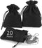 Burlap Drawstring Bags Set, 5.5 x 4 and 4.8 x 3.5, Sacks 20 for Small Favor, Gift, Treat, Goodie, Party, Jewelry, Little Sachet, Coffee Bean, Mini...