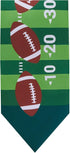 Jacob Alexander Men's Football Field Yard Lines Pre-Tied Zipper Neck Tie - Green...