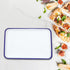Zerodeko Enamel Baking Pan Rectangular Serving Dish Cookie Sheet Oblong Pie Pan Vintage Oven Tray Enamelware Bakeware for Farmhouse Camping Home 2...
