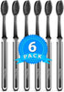 Charcoal Toothbrushes - Charcoal Toothbrush Soft, Activated Charcoal Toothbrush Super Soft, Toothbrush Charcoal, Teeth Whitening Charcoal Tooth Br...