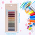 Sticky Tabs with Ruler,moinkerin 200 Pieces Transparent Sticky Notes Book Tabs PET Multicolor for Bookmarks,Studying,Office,School Planner Memo...