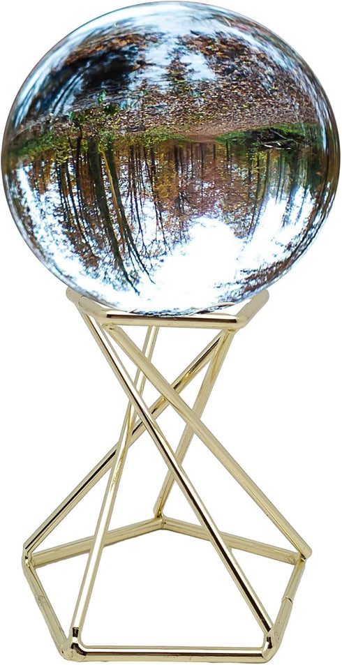 Large Gazing Ball Stand 6 inch for 10 inch Crystal Ball, Rock Display Stand, Air Plant Holder, for Abalone Shell, BowlS, Temari Ball, Geode, Ostri...