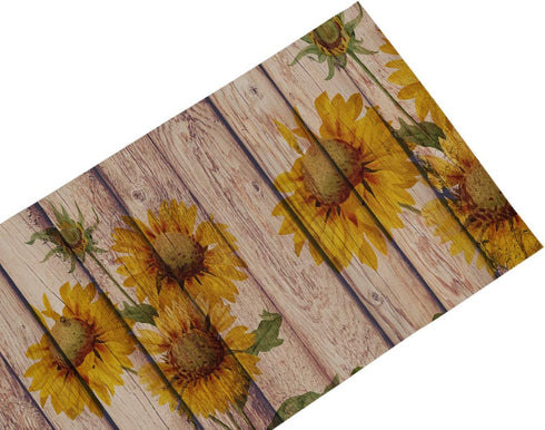 Sunflowers Rustic Table Runner-Cotton linen-Small 36 inche Dresser Scarves,Farmhouse Tablerunner for Kitchen Coffee/Dining/Sofa/End Table Home Liv...