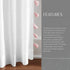 Elrene Home Fashions Bianca Boho Semi-Sheer White Cotton Rod-Pocket Window Curtain Panel with Colorful Side Tassels, 52 inches by 84 inches, Blush...