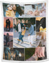 Custom Blankets with Photos Collage Personalized Throw Blankets with Picture and Text Soft Flannel Blankets Bed Throws Gift for Baby Kid Family Fr...