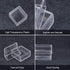 BENECREAT 16 Pack Square High Transparency Plastic Bead Storage Containers Box Case for beauty supplies,Tiny Bead,Jewerlry Findings, and Other Sma...