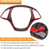 Carbon Fiber Look Steering Wheel Cover Molding Cover Trim For Chevrolet Corvette C7 Z06 Z51 ZR1 Stingray Grand Sport 2014 2015 2016 2017 2018 2019...