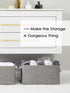 TheWarmHome Large Storage Bins- Storage Baskets for Organizing Shelves, Basket Organizer for Closet Bookshelf Dog Toy Nursery Clothes Laundry Home...