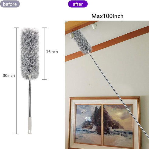 Ceiling Fan Cleaner Duster, UIMO Long Extendable Duster for High Ceilings, Telescopic Duster Fan Blade Cleaner Cleaning Supplies...