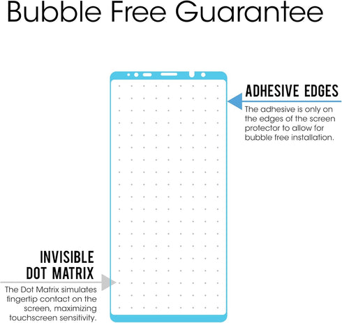 amFilm Glass Screen Protector for Samsung Galaxy Note 8, Full Screen Coverage, 3D Curved Tempered Glass, Dot Matrix with Easy Installation Tray (B...