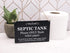 Stylish and Bold, Black and White, SEPTIC TANK Sign | Plaque | Notice for Toilet | Bathroom | W.C | only flush toilet paper | Information Notice |...