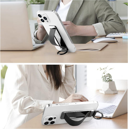 Black Phone Strap Phone Holder for Hand Phone Grips for Back of Phone Phone Finger Holder Cell Phone Strap Holder for Hand Cell Phone Hand Holder ...