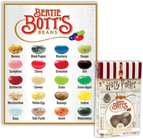 Harry Potter Bertie Bott's Every Flavour Jelly Belly Beans 1.2 OZ (34g) x3...