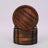 Mango Wood Coasters for Drinks with Iron Holder Stand Set of 5 for Countertop and Surfaces from Water Marks or Damage (4.5 x 4.5 x 0.5)...