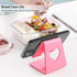 Crpich Acrylic Cell Phone Stand, Portable Phone Holder, Pink Phone Stand for Desk, Compatible with Phone15 14 13 12 Pro Max Mini 11 Plus SE, Switc...