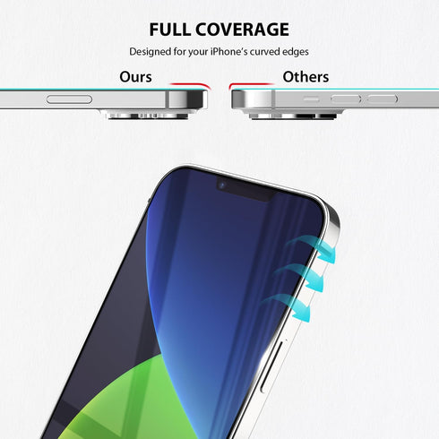 Zuslab Anti Blue Light Tempered Glass Screen Protector Compatible with Apple iPhone 13/13 Pro 6.1 Inch 2021 ?2 Pack??with Installation Frame?, Ant...