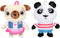 Doloowee Plush Nico and Chip Toys Best Buddies Official Licensed 8” Chip and Nico Stuffed Animal Toy Plush in 2-Pack Bundle...