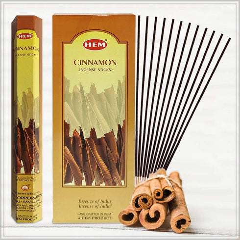 Cinnamon Incense Sticks and Incense Stick Holder Bundle Insence Insense Hem Incense Sticks...
