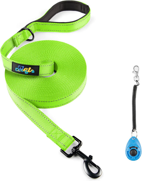 Long Leash for Dog Training 15ft 20ft 30ft 50ft 100ft - Obedience Recall Training Lead for Large Medium Small Dogs - Great for Training Playing Ca...