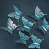 Cheerland Butterfly Wall Decor 3D Butterflies Decals Mural Teal Room Stickers Removable Turquoise Decorations for Girl Bedroom Home Decor Wedding ...