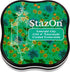 Tsukineko StazOn Midi Ink Pad, Emerald City 5.8 x 5.8 x 2.1 cm...