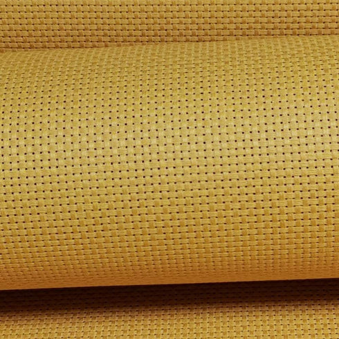 19" x 28" 11CT Counted Cotton Aida Cloth Cross Stitch Fabric (Ginger Yellow)...
