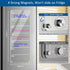Magnetic Weekly Planner for Fridge Clear Weekly Planner for Fridge Menu Board for Kitchen 6"x17" Weekly Menu Magnet Fridge Menu Board Magnetic Men...