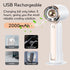NMM Handheld Fan, Portable USB Rechargeable Mini Turbo Fan with Base, 3 Speed Adjustable Portable Fan with 2000mAh Built-in Battery for Travel Mak...