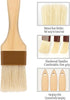 Pastry Brush,2 inch Basting Brush for Cooking and Baking,Natural Bristle Food Brush for Oil & Sauce,No Bristles off,Easy Clean,Durable Kitchen Mar...