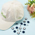 BENECREAT 32 Sets 0.67Inch Baseball Cap Button Top Replacement Hats Buttons, Prussian Blue Cloth Covered Hat Button for Hat Replacement Repair Jea...
