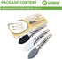 Mini Tongs with Silicone Tips 7-Inch Small Serving Tongs, Set of 3 (Black White Gray)...