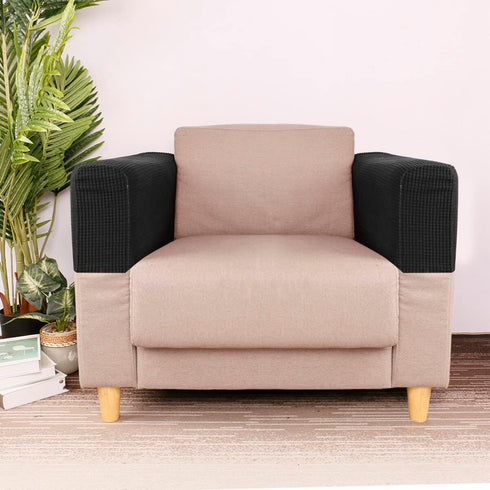 SUPVOX 2pcs Sofa armrest slipcover Leather armrest Covers Sofa Couch arm Covers Elastic armrest Cover Furniture armrest Protectors Furniture armre...